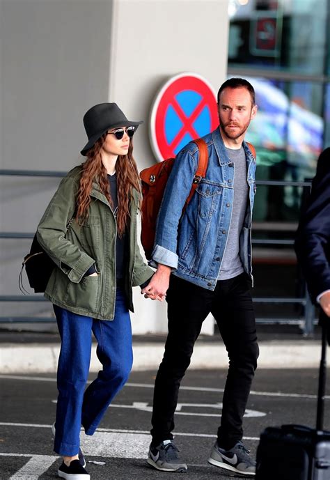 Lily Collins and New Boyfriend Charlie McDowell - Arriving in Paris 09/08/2019 • CelebMafia