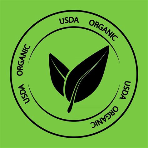 USDA organic. Label for organic ecological product or food 3731889 Vector Art at Vecteezy