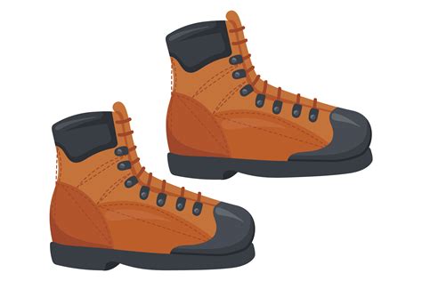 Hiking Boots Cartoon Icon. Trekking Trav Graphic by smartstartstocker · Creative Fabrica