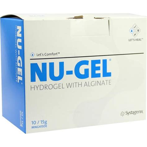 NU GEL Hydrogel med Alginat (10x15 g) Preisvergleich, PZN 5589291 · MediPreis.de