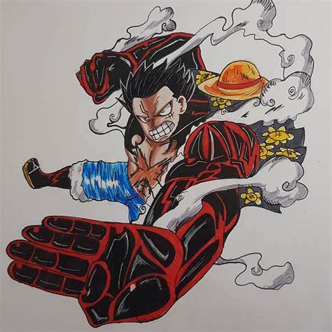 Luffy Gear 5 Stencil Drawing