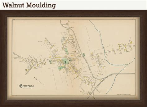 BEDFORD, Massachusetts 1889 Map - Replica or Genuine ORIGINAL