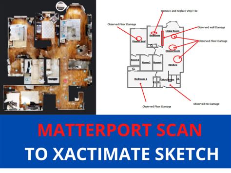 Do matterport scan to xactimate sketches and estimation by Hayatmir384 ...