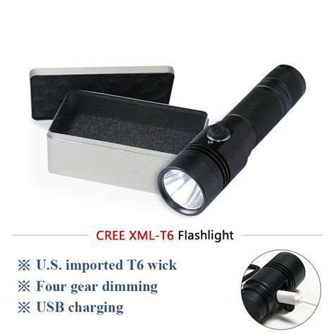 mini led flash light micro usb flashlight cree xml t6 l2 linterna waterproof Lanterna 18650 ...