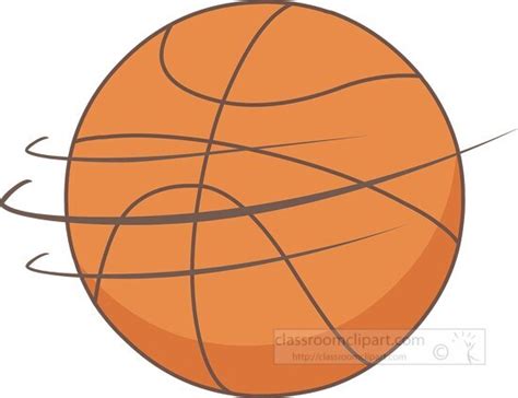 Basketball Clipart-spinning basketball