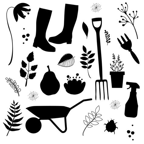 Gardening Tools Silhouette Clipart Free Stock Photo - Public Domain ...