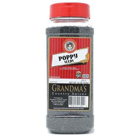 Poppy Seeds - 16 oz (Large) - Fresh and Honest Foods