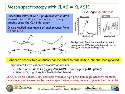 PPT - Meson spectroscopy with CLAS [ CLAS12 PowerPoint Presentation, free download - ID:1733332