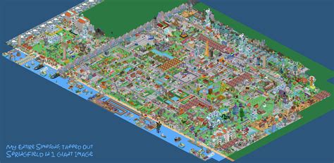 My ENTIRE Simpsons Tapped Out Springfield in 1 Mind-Blowing Image ...