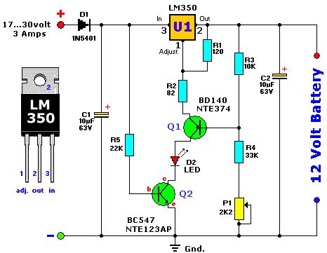 Lead Acid Battery Charger #1 - Electronics-Lab.com