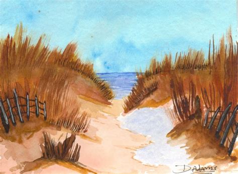 Watercolor Sand Dunes at GetDrawings | Free download