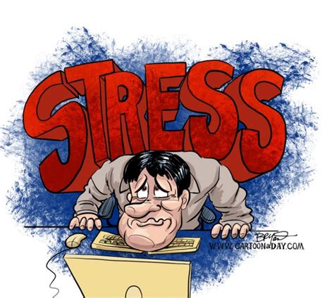 Under Stress at Work Cartoon