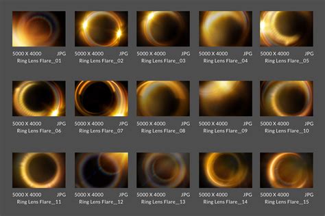 43 Ring Lens Flare Overlays & Photoshop Action Preview - GraphicRiver