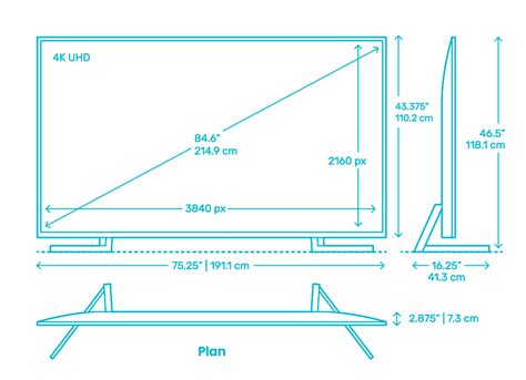 60-Inch TV Dimensions And Guidelines (with Drawings), 58% OFF