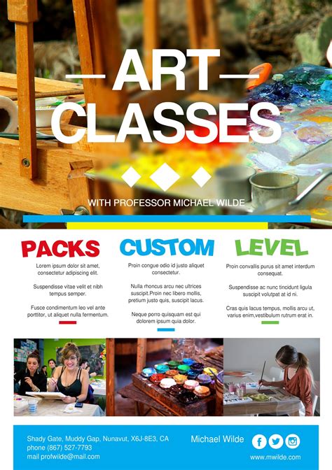 Art Class Flyer Template Picture | Art class posters, Class poster design, Class poster