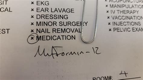 My typical doctor handwriting. I try to clean it up a little if I'm writing a prescription, but ...