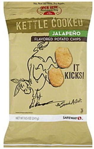 Snack Artist Kettle Cooked, Jalapeno Flavored Potato Chips - 8.5 oz, Nutrition Information | Innit