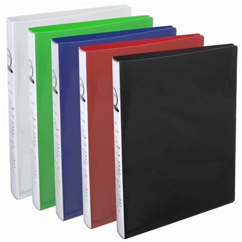 12 Wholesale 1 Inch Flexible Binder With Two Pockets - Assorted Colors - at - wholesalesockdeals.com