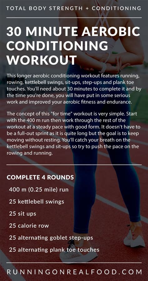 30 Minute Aerobic Conditioning Workout - Running on Real Food