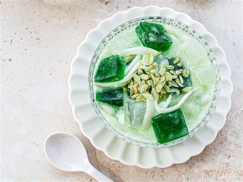 Buko Pandan (Filipino Dessert Salad With Coconut and Pandan) Recipe