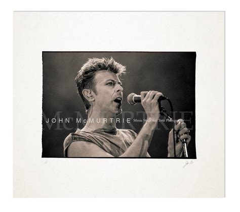 DAVID BOWIE 'OUTSIDE' tour 1995, LONDON. / JOHN McMURTRIE MUSIC PRINTS