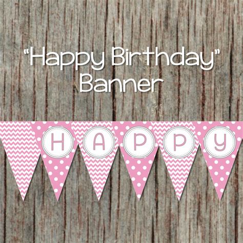 Happy Birthday Banner Printable For Girl - NewFreePrintable.net