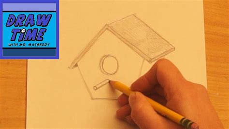 How to Draw a Birdhouse - YouTube