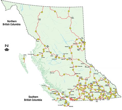 Map Of Southern Bc - Arlene Natassia