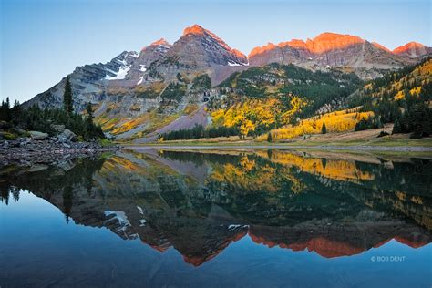 Crater Lake Sunrise | Maroon Bells, Colorado | Bob Dent Photography, featuring Colorado ...