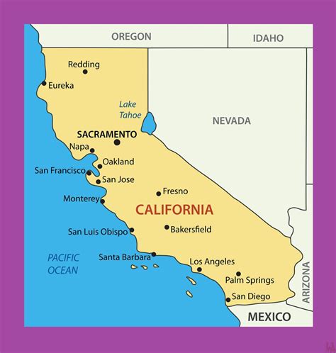 Map of California Cities | Major Cities In California Map | WhatsAnswer