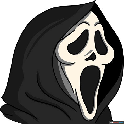 How to Draw the Scream Mask - Really Easy Drawing Tutorial