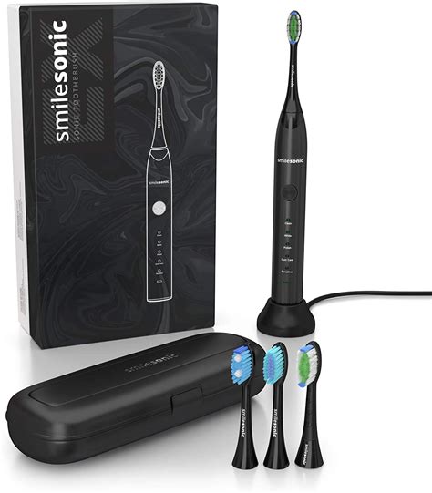 Smilesonic EX Black Sonic Toothbrush : Amazon.co.uk: Health & Personal Care