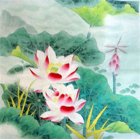 Chinese Painting: Lotus - Chinese Painting CNAG234412 - Artisoo.com