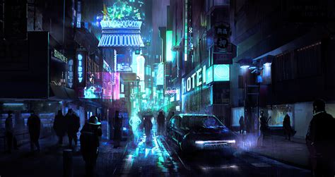 Cyberpunk Street Night 4k Wallpaper,HD Artist Wallpapers,4k Wallpapers,Images,Backgrounds,Photos ...