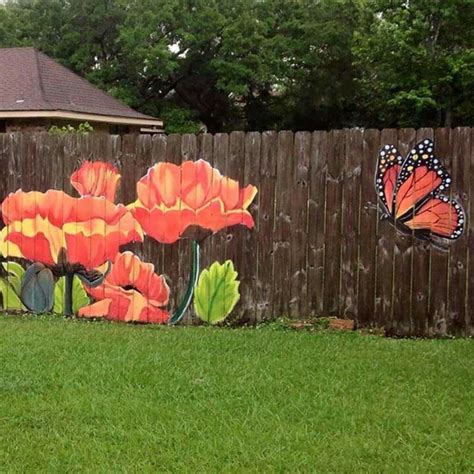 15 Stunning Fence Painting Designs to Inspire Your Own Backyard