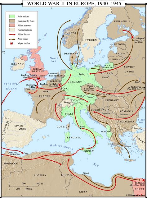 Wwii Map Of Europe