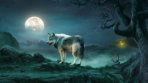 Blue Moon and Wolf Wallpapers - Top Free Blue Moon and Wolf Backgrounds - WallpaperAccess