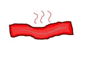 how to draw a simple bacon - Drawing by liza49 - DrawingNow