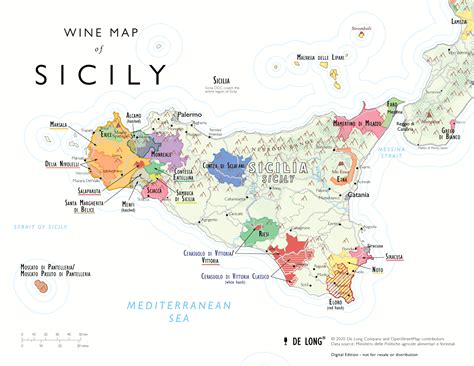 Wine Map of Sicily - Digital Edition - Free – De Long