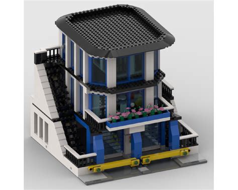 LEGO MOC (x) MODULAR POLICE STATION by vchianea | Rebrickable - Build with LEGO