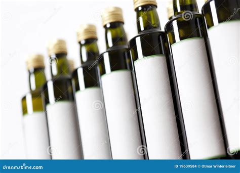 Glass Bottles with Blank Label. Stock Photo - Image of macro ...