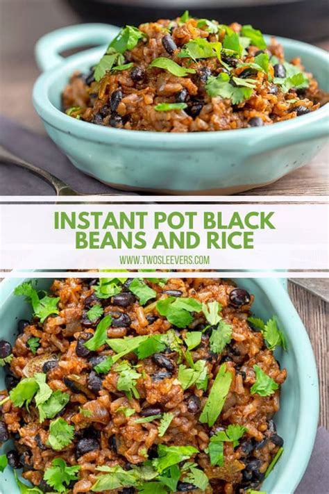 Instant Pot Black Beans and Rice | Use a single pot!