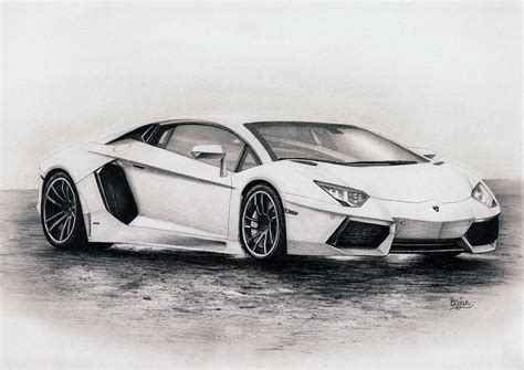 Lamborghini Aventador drawing by Bajan-Art on DeviantArt