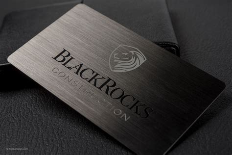 GunMetal Business Cards | RockDesign Luxury Business Card Printing