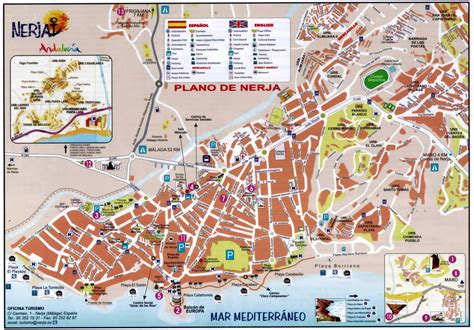 Tourist Map Of Nerja Spain