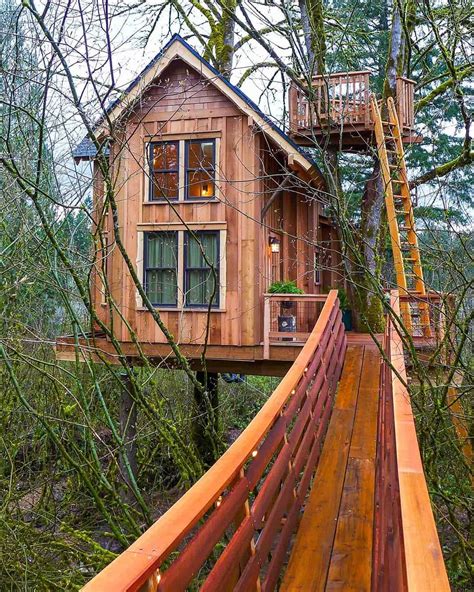 Got this sweet #treetop hideaway on our minds today. High ceilings and cozy corners make for a ...