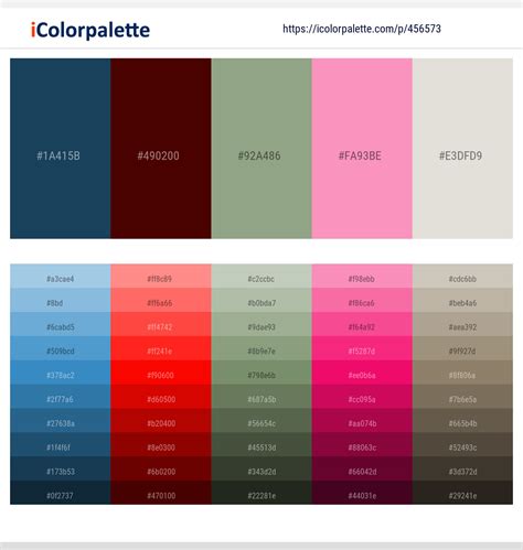 14 Latest Color Schemes with Maroon And Light Pink Color tone combinations | 2024 | iColorpalette