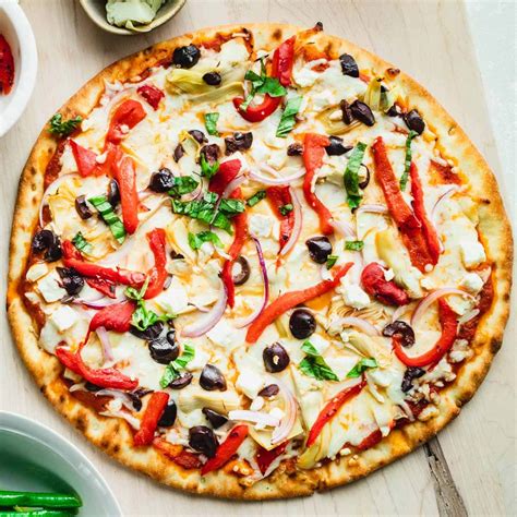 Homemade Greek Pizza in 20 Minutes - Healthy Seasonal Recipes