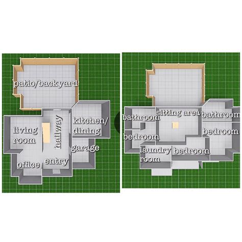 Two Story House Bloxburg Floor Plans