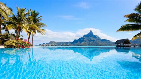 Bora Bora Island Resort Wallpaper, HD Nature 4K Wallpapers, Images and ...